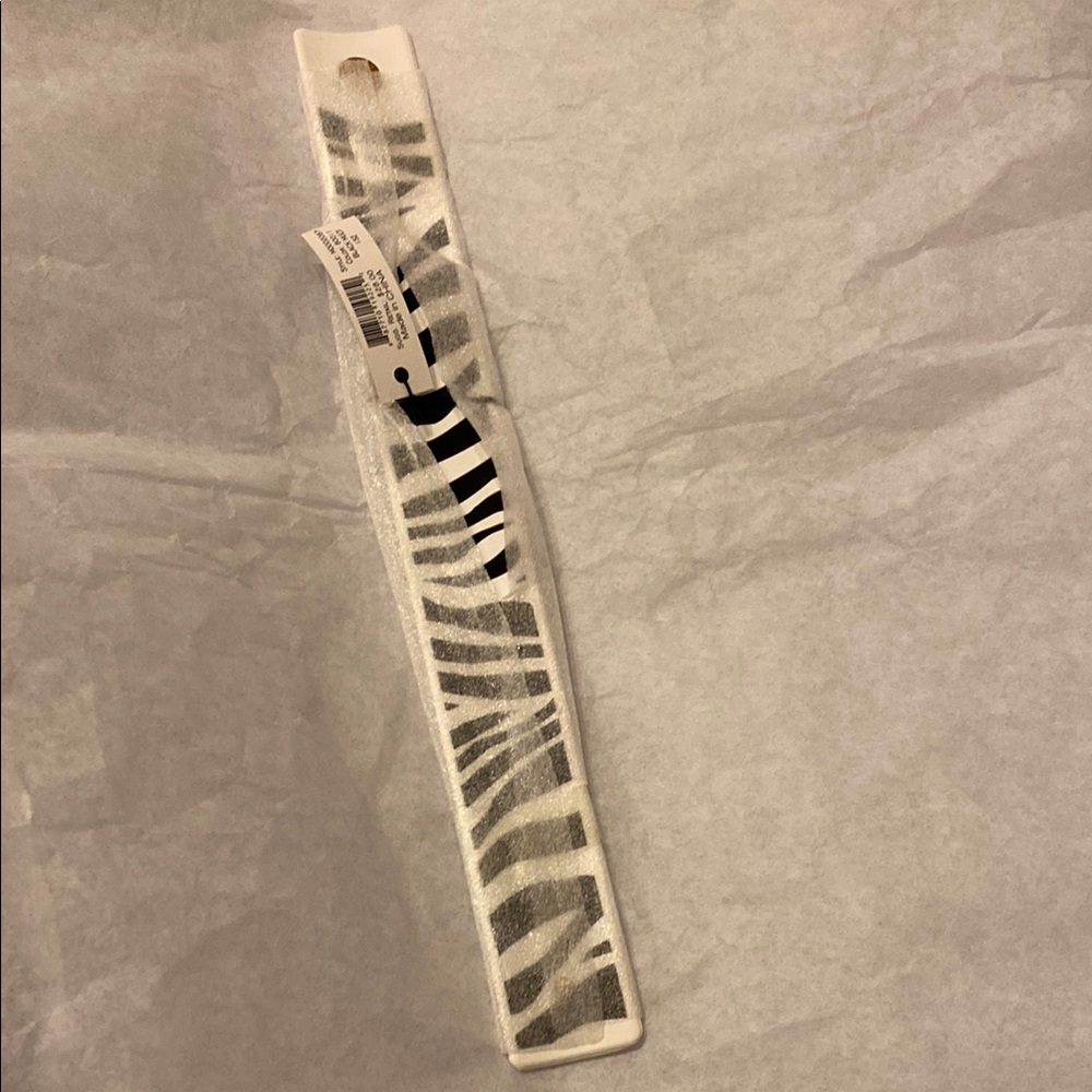 New Marc by Marc Jacobs Zebra Print Snap Bracelet